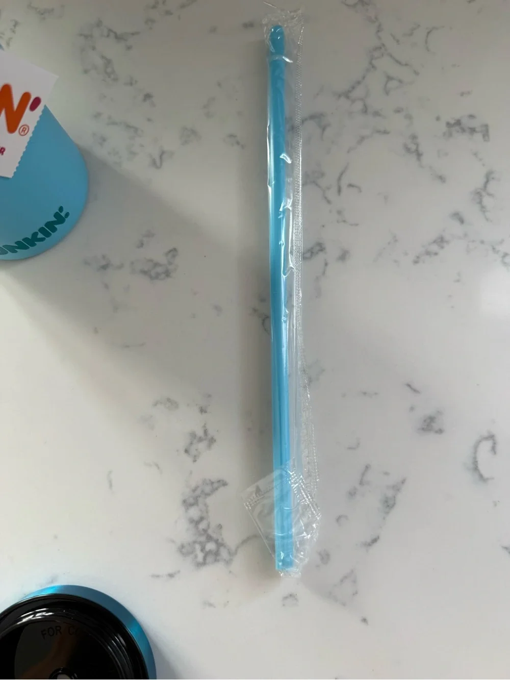 NEW Dunkin Blue 20oz Polished Stainless Sipper